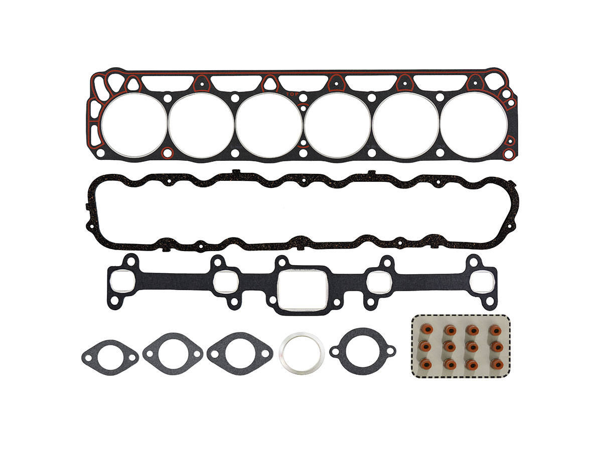 JUEGO JUNTAS DESCARBONIZACION - FORD FALCON 7B F100 FAIRLANE 69/... - 3,1/3,6 - 187/188/221 7B (CON RETENES)