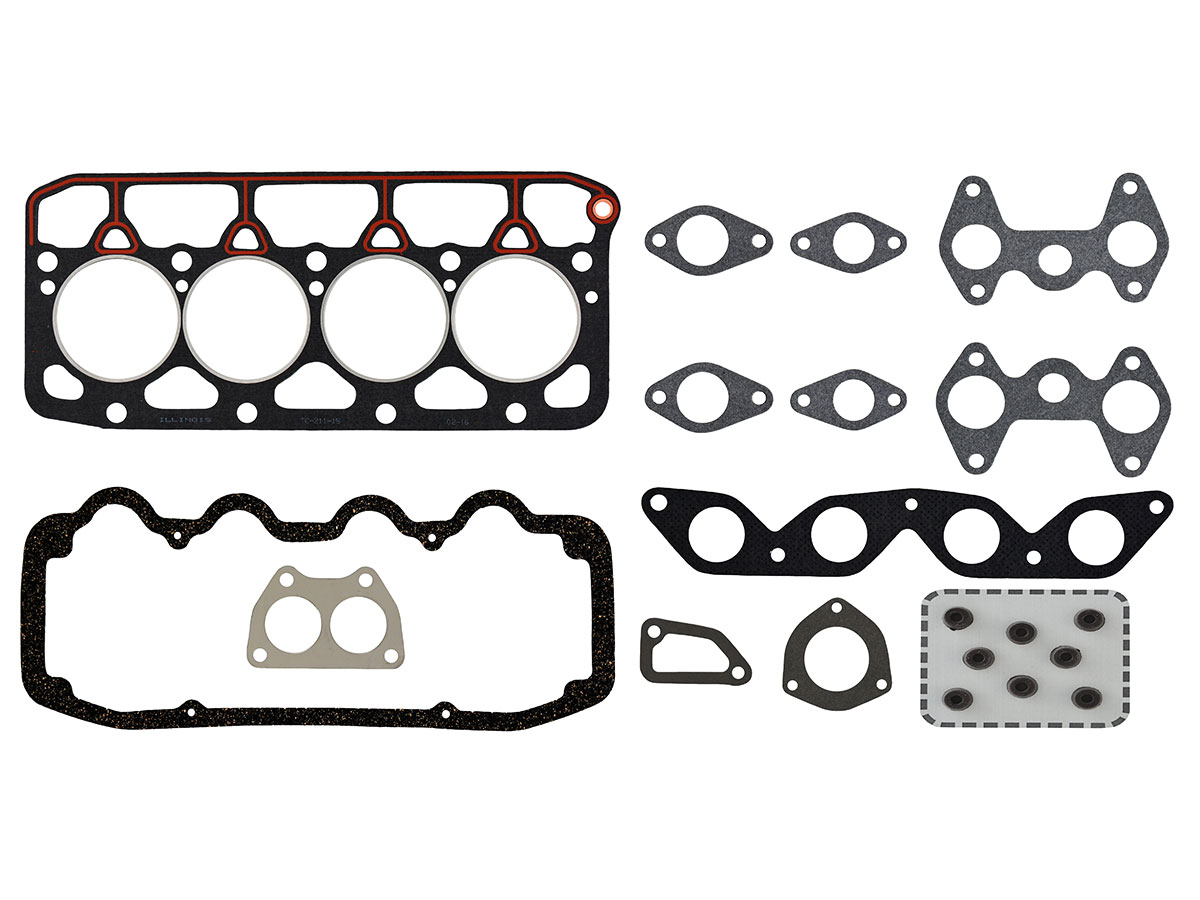 JUEGO JUNTAS DESCARBONIZACION - FIAT 1500 / 1600 4 CIL. - 1,5/1,6 - 115C (CON RETENES)