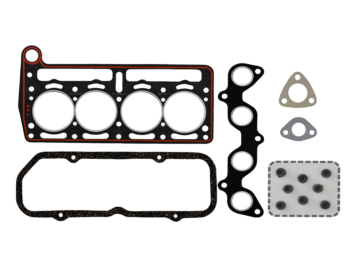 JUEGO JUNTAS DESCARBONIZACION - FIAT 600/E.R.S. 750 770 800 850 COUPE - 767CC - 100D 170R (CON RETENES)