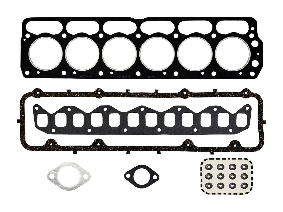 JUEGO JUNTAS DESCARBONIZACION - VALIANT I / II / III / IV DODGE: POLARA - 2,8/3,7 - 170/225 (CON RETENES)