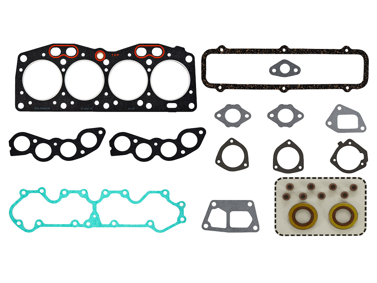 JUEGO JUNTAS DESCARBONIZACION - FIAT 128 147 SPAZIO EUROPA C 70/81 4 CIL. - 1,1 - 128A.038 (CON RETENES)