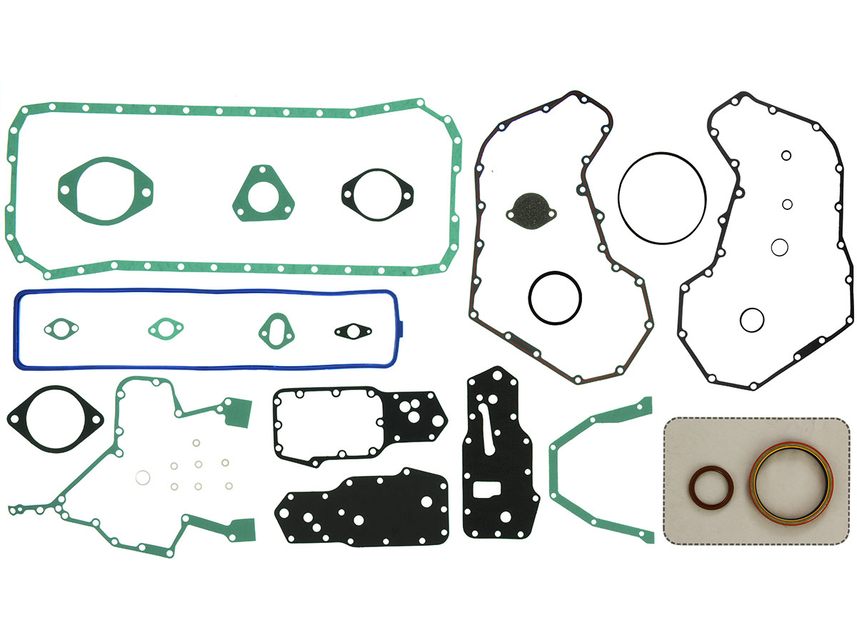 JUEGO DE JUNTAS INFERIOR - CUMMINS SERIE 6 B/BT - 5,9 (JUEGO INFERIOR) (3802376) (CON RETENES)