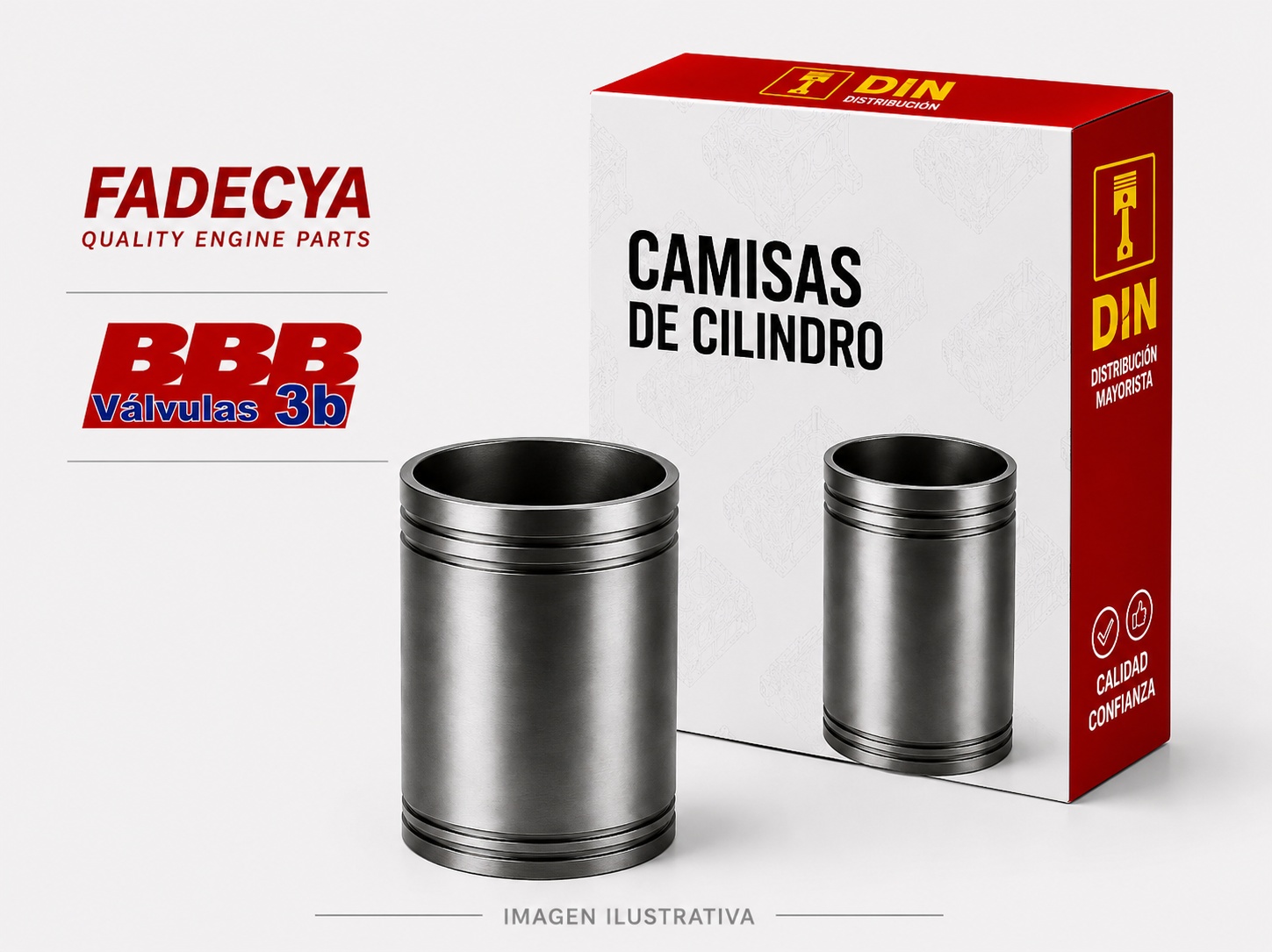 CAMISA DE CILINDRO - MITSUBISHI 4D55 / 4D56 4D557 / 4D56T EQUIV. SE 527 / B +060 (=UP1452)