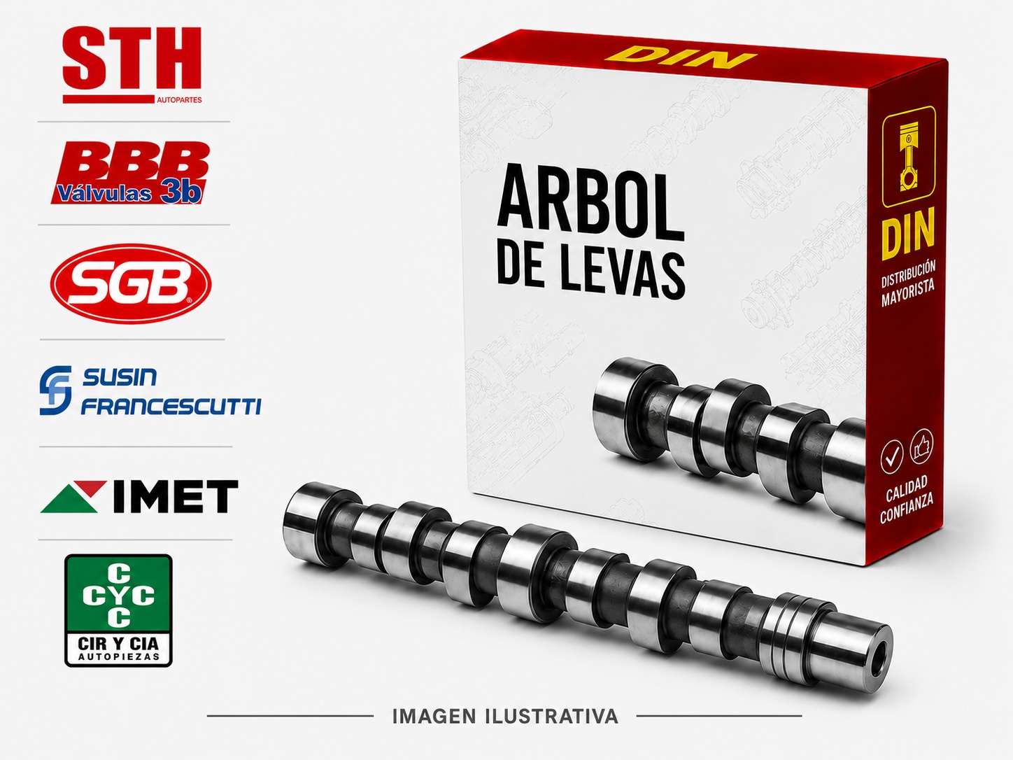 ARBOL DE LEVAS - CHEVROLET (230-250) IMPORTADO
