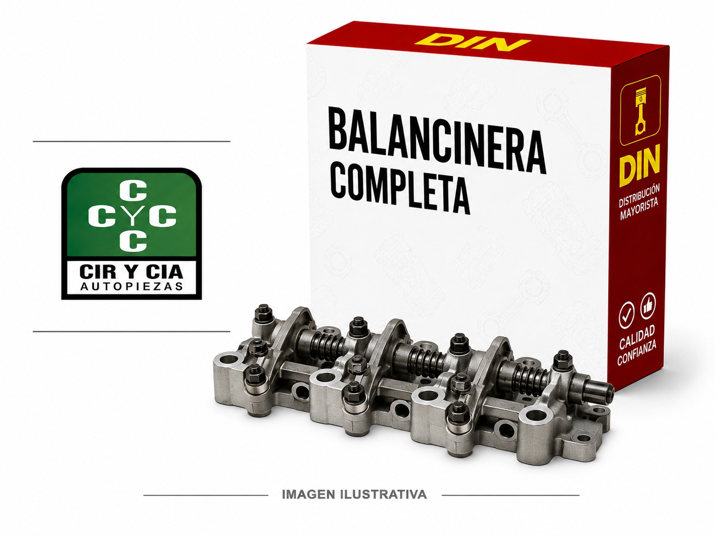 BALANCINERA COMPLETA - FORD FALCON  (TORNILLO ORIGINAL)