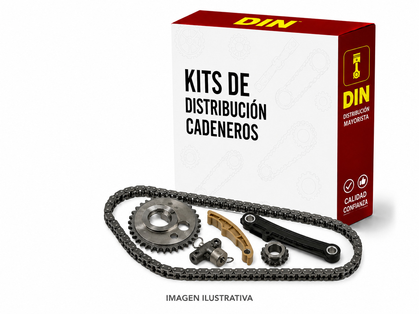 JUEGO ENGRANAJE C/CADENA (MORSE MADE IN USA)(8020) - FORD FALCON 7 BANC
